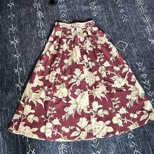 Vintage Banana Republic floral denim skirt